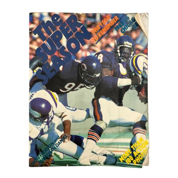 Super Season: The Year to Remember 1985-86 Chicago Bears Don Pierson John Daniel - Picture 1 of 13